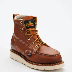 Thorogood Women's American 6" Moc Toe Wedge Work Boot -Tobacco- 514-4200