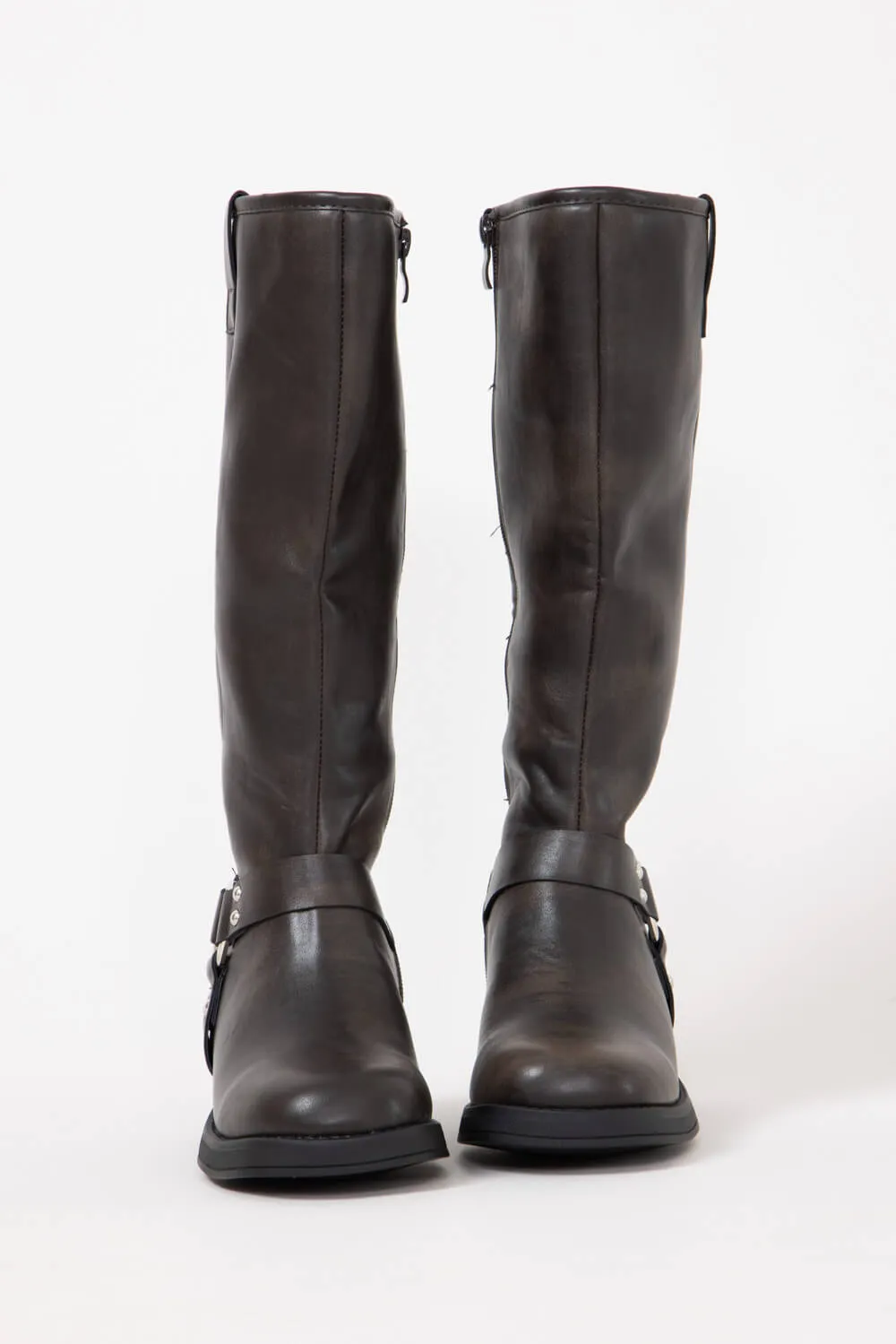 Top Moda Berline Tall Boots for Women in Brown/Grey | BERLINE-5 GREY