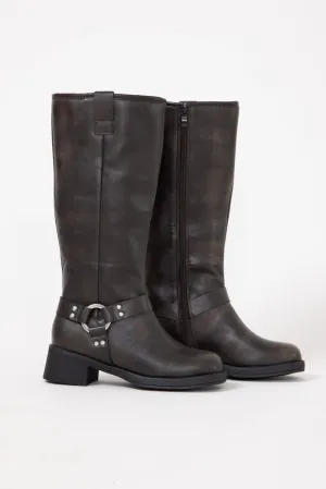 Top Moda Berline Tall Boots for Women in Brown/Grey | BERLINE-5 GREY