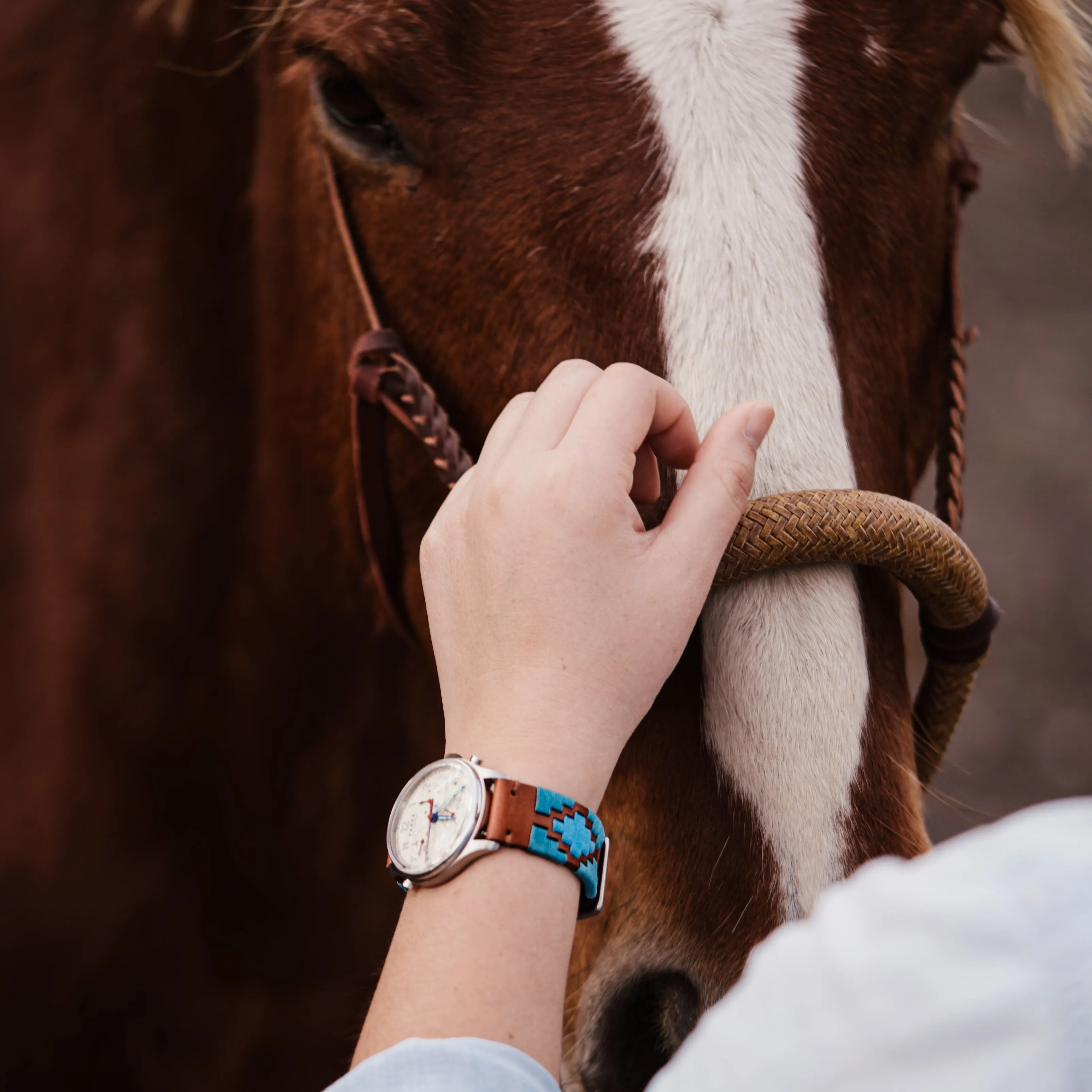Turquoise Sky Gaucho Watch Band