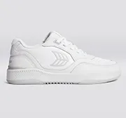 UBA White Premium Leather Ice Logo Sneaker Women
