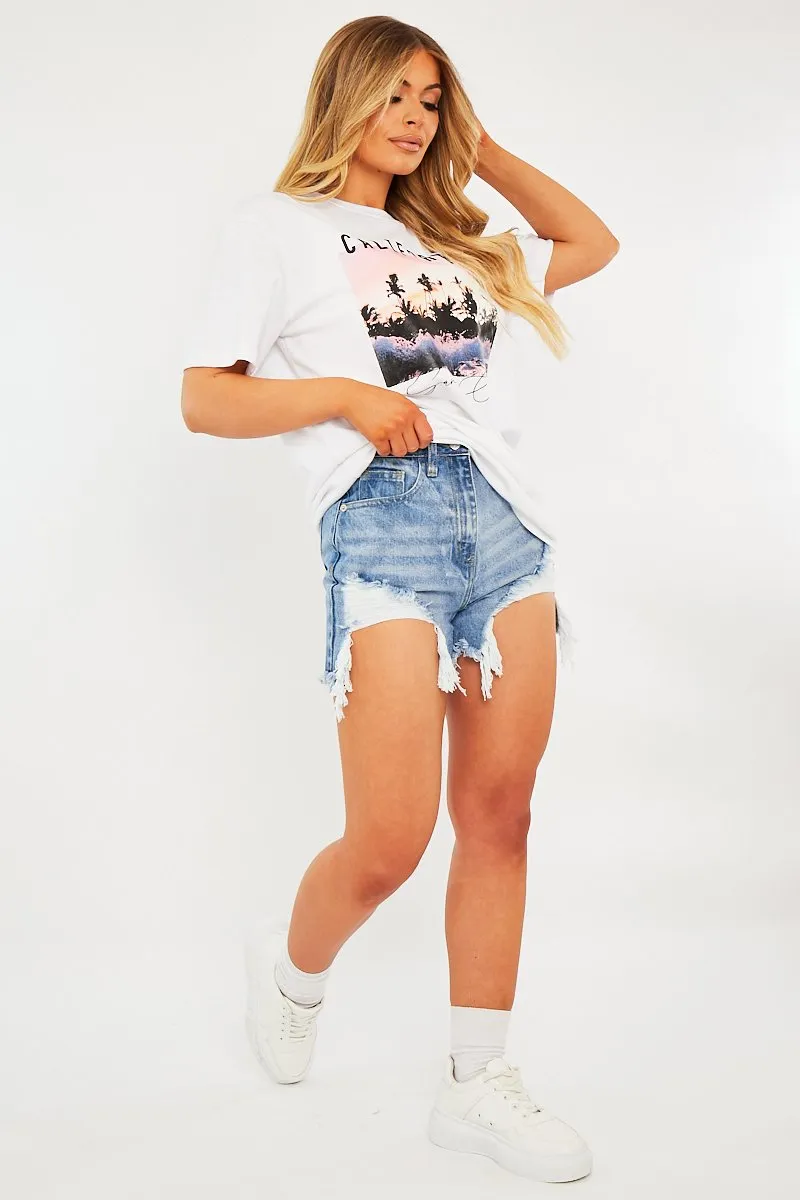 White California Graphic T-shirt - Jamea