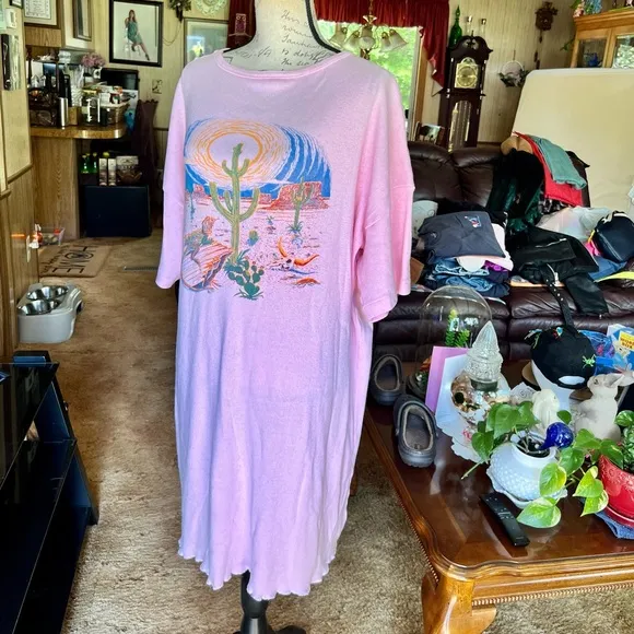 🌵🦎Woman’s vintage Shatex Sportswear cotton desert 🌵 dress 🏜️  🦎