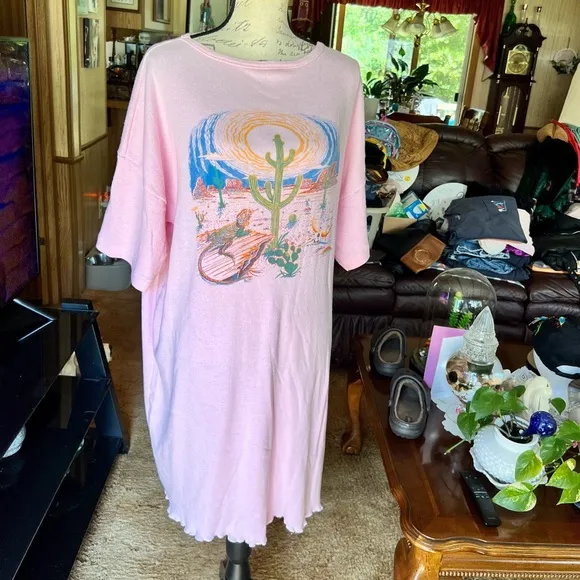 🌵🦎Woman’s vintage Shatex Sportswear cotton desert 🌵 dress 🏜️  🦎