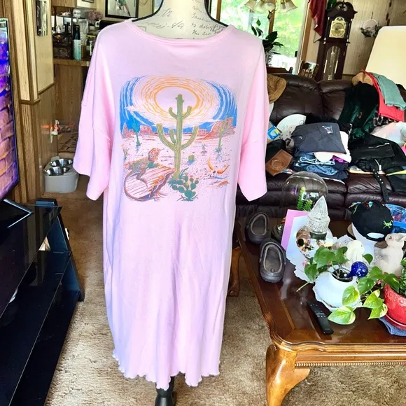 🌵🦎Woman’s vintage Shatex Sportswear cotton desert 🌵 dress 🏜️  🦎