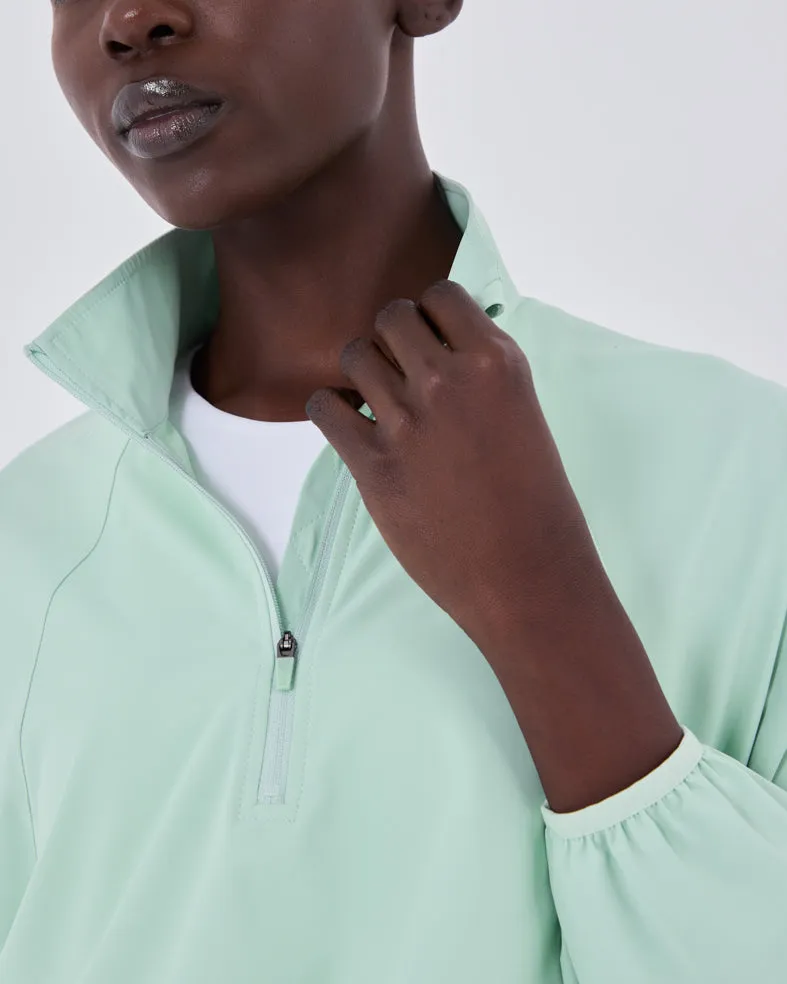 Womens Agility Half Zip Jacket Fresh Mint