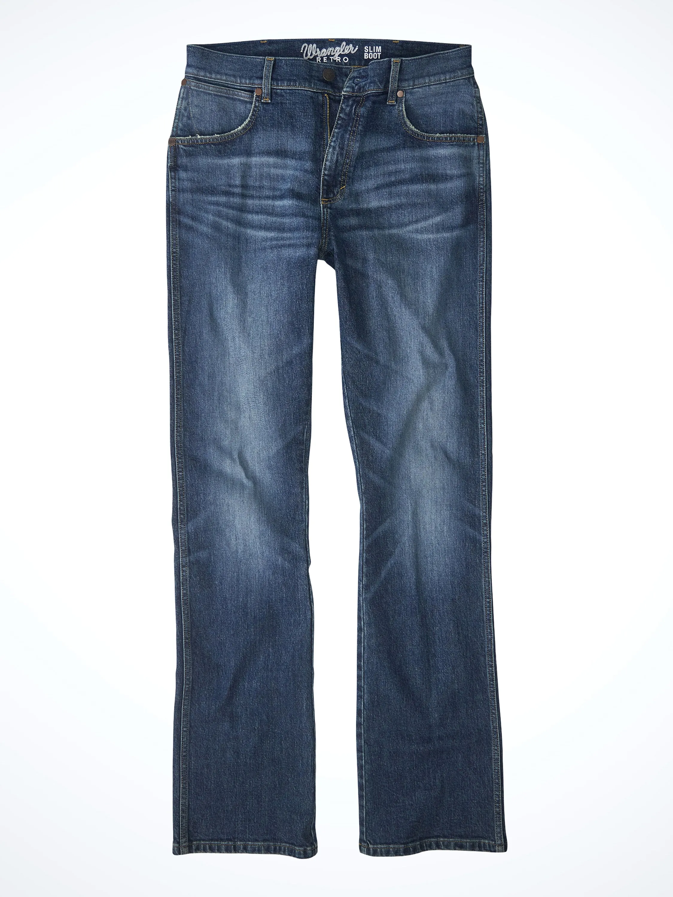 Wrangler Men's Retro Slim Boot Blue Jean
