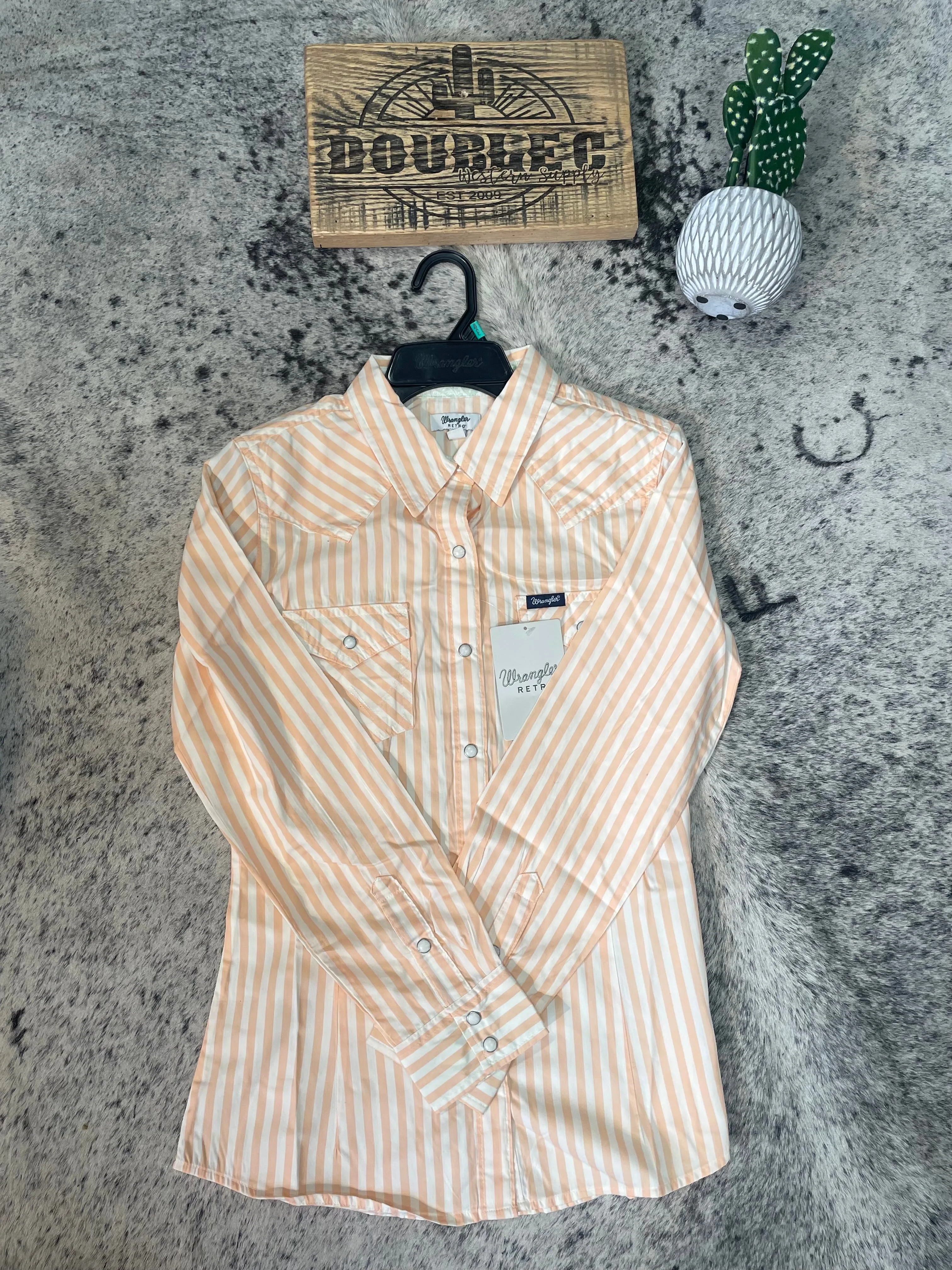 Wrangler Retro® Western Dress Snap Top - Pink